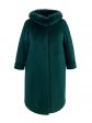 Зимнее женское пальто из драпа, цвет зеленый в интернет-магазине Фабрики Тревери