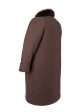 Пальто зимнее больших размеров, цвет коричневый в интернет-магазине Фабрики Тревери