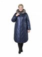 Пальто евро-зима, цвет синий в интернет-магазине Фабрики Тревери