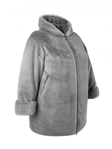 Шуба женская, цвет серый в интернет-магазине Фабрики Тревери