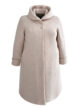 Пальто больших размеров с капюшоном, модель 95515-3 в цвете бежевый