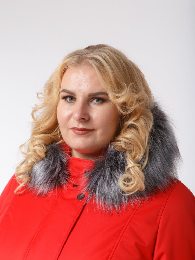 Пальто, модель 83824 в цвете красный