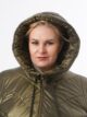 Пальто, модель 89533 в цвете оливковый
