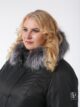 Парка женская большого размера, модель 83824 в цвете черный