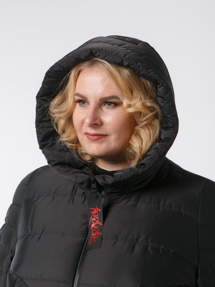 Пальто, модель 87323 в цвете черный