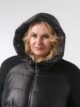 Пальто больших размеров с капюшоном, модель 85205 в цвете черный