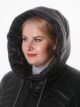 Брендовое пальто большого размера, модель 86503 в цвете черный