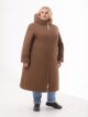 Пальто, модель 87363 в цвете коричневый