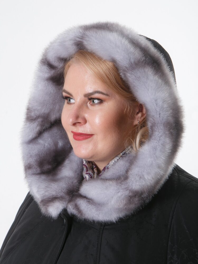 Пальто, модель 82934 в цвете черный