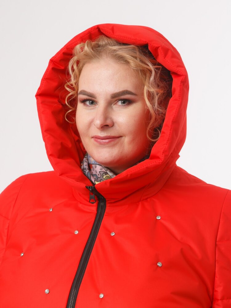 Пальто, модель 85923 в цвете красный