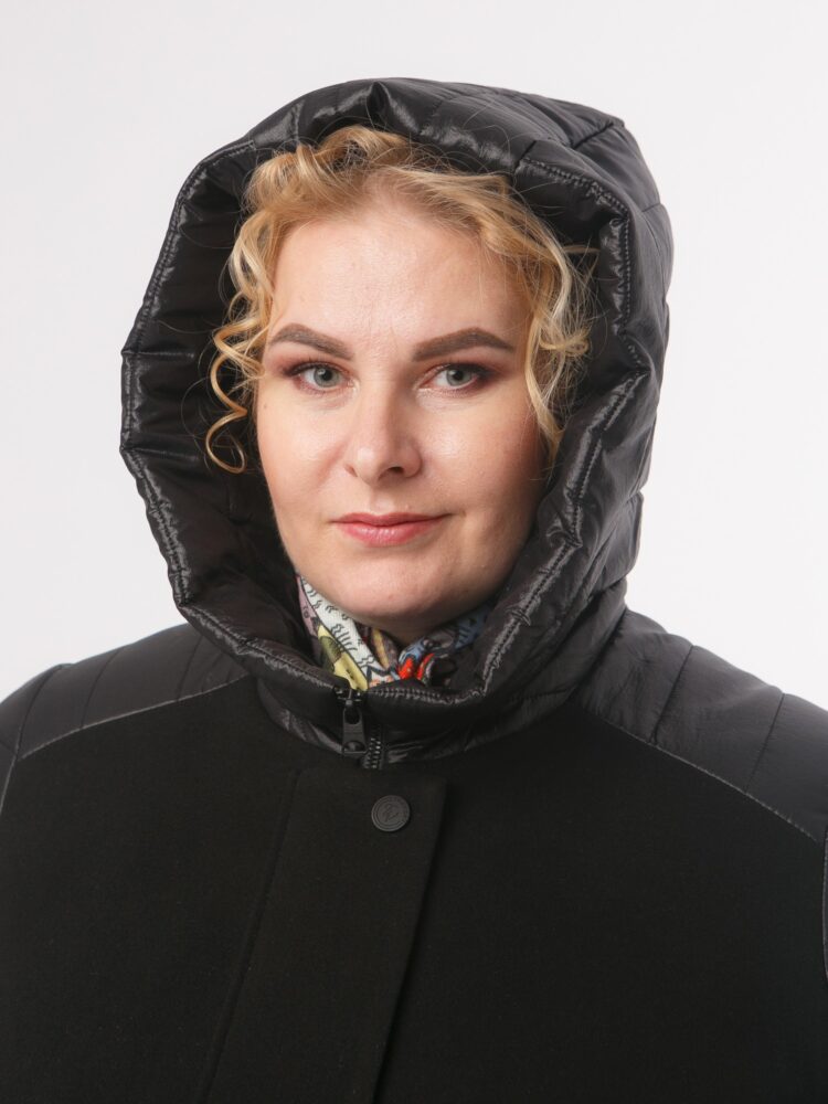Пальто, модель 82655-2 в цвете черный