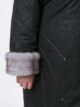 Пальто зимнее женское с капюшоном длинное больших размеров, модель 82934-8 в цвете черный