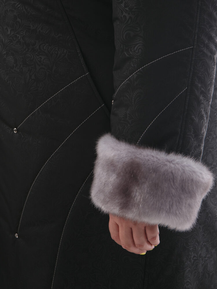 Пальто, модель 82954-8 в цвете черный