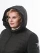 Тёмное осеннее пальто, модель 87803П в цвете черный
