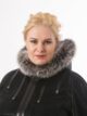 Дубленка больших размеров, модель 84417П в цвете черный