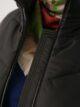 Пальто больших размеров с капюшоном, модель 89103 в цвете черный