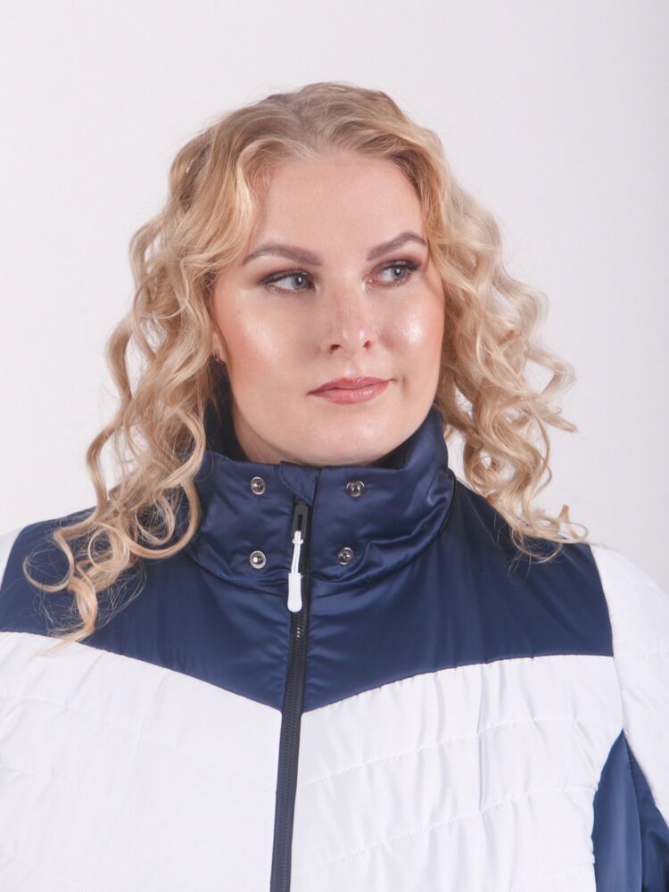 Куртка зимняя больших размеров, модель 80353 в цвете синий