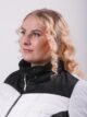 Куртка больших размеров с капюшоном, модель 80323 в цвете черный